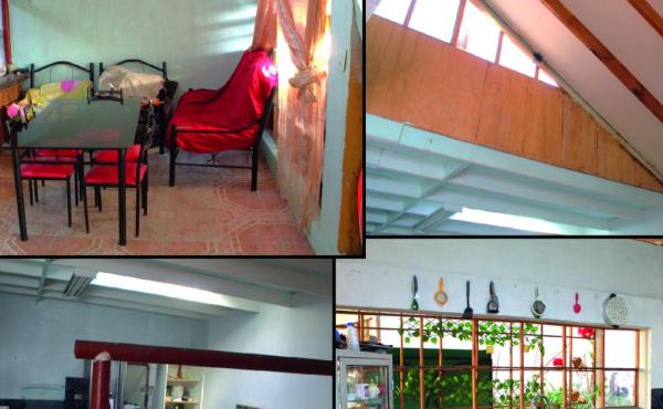 -Comedor grande bien iluminado, tiene un ventanal grande, incluye mesa con sillas y sillones (piso de cerámica)
-Tragaluz que ilumina el comedor y cocina
-Cocina grande bien iluminada, incluye frigider 2 puertas, cocina 4 platos, muebles, cocina americana empotrada de material sólido con cerámica, lavaplatos de material sólido con cerámica (piso de cerámica)